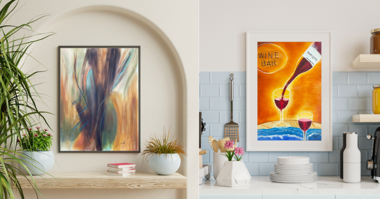 Artwork Kitchen Brushsrokes